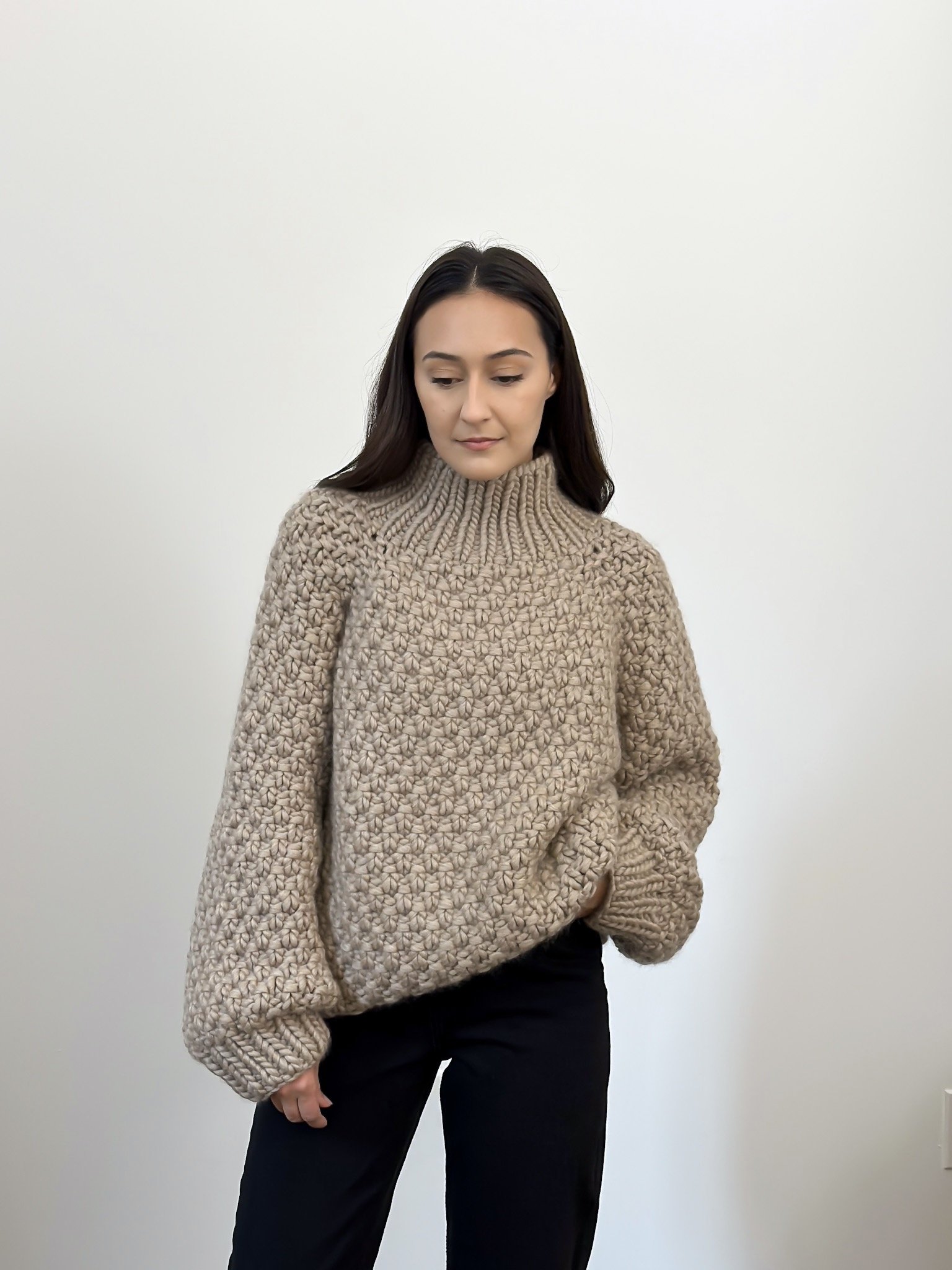 【LA archive】00s Wool Bone Crew-knit Kapital 5G Wool BONE Crew Sweater - Sax – Standard & Strange